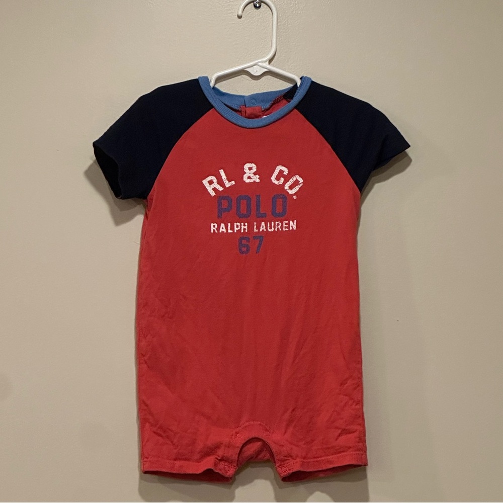 18m Ralph Lauren boys one piece outfit in great condition